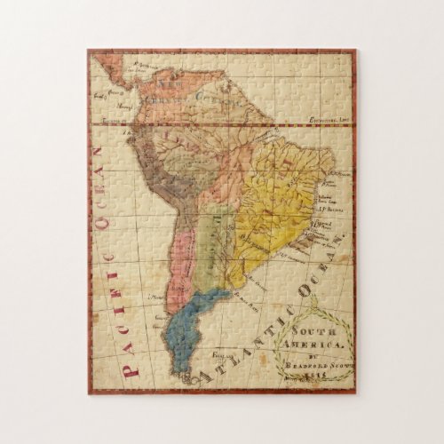Vintage Map of South America (1816) Jigsaw Puzzle Vintage Map of South America (1816) Jigsaw Puzzle
