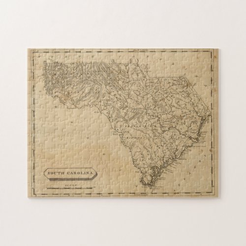 Vintage Map of South Carolina 1812 Jigsaw Puzzle