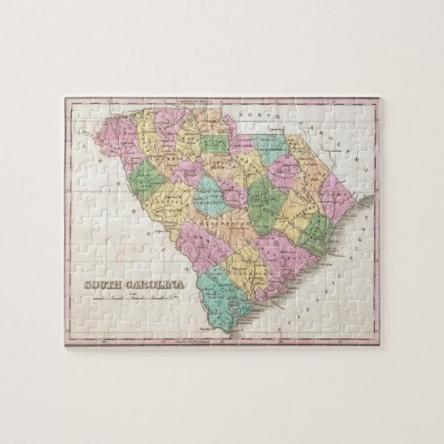 Vintage Map of South Carolina 1827 Jigsaw Puzzle