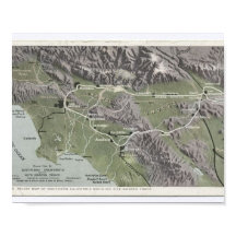 Vintage Map of Southern California from 1898 Canva