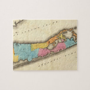 Vintage Map of Suffolk New York (1829) Jigsaw Puzzle