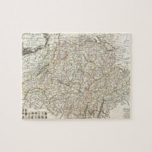 Vintage Map of Switzerland (1771) Jigsaw Puzzle