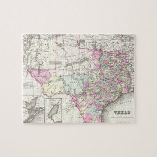 Texas Map Jigsaw Puzzles Zazzle