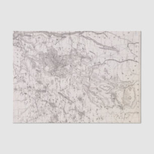 Vintage Map of the Adirondacks New York Tissue Paper