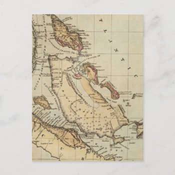 Vintage Map Of The Bahamas (1823) Postcard by Alleycatshirts at Zazzle