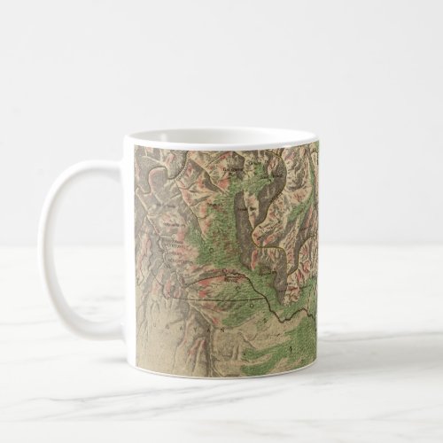 Vintage Map of The Grand Canyon 1926 Coffee Mug