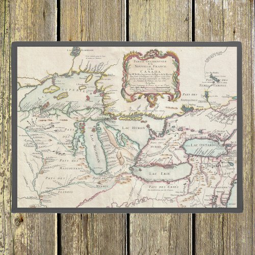 Vintage Map of the Great Lakes Doormat