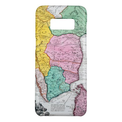 Vintage Map of the Indian Peninsula | 1733 Case-Mate Samsung Galaxy S8 Case