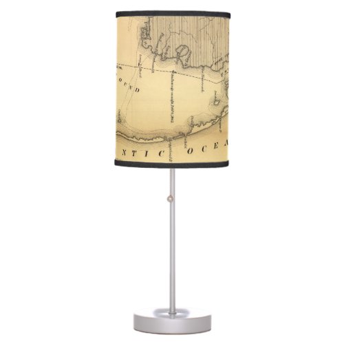 Vintage Map of The Outer Banks 1862 Table Lamp