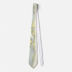 Vintage Map of The Outer Banks (1942) Neck Tie