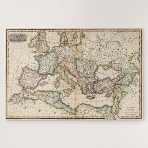 Vintage Map of The Roman Empire 1815 Jigsaw Puzzle