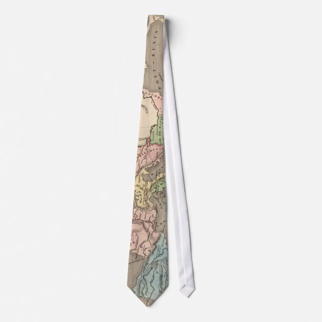 Vintage Map of The Roman Empire (1838) Neck Tie (Front)