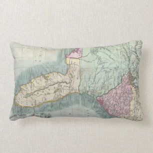 Vintage Map of The Southeastern U.S. (1806) Lumbar Pillow