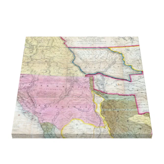 Vintage Map Of The Western United - Vintage Map Of The Western United States 1846 Canvas Print R6ac910f553c04749a991056fabb27f95 F4d94 Xwzpj 644.webp