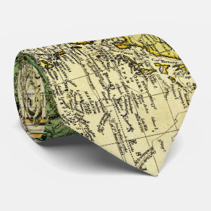 Vintage Map of The World (1823) - Stylized Tie
