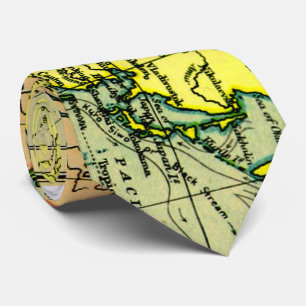 Vintage Map of The World (1899) - Stylized Tie