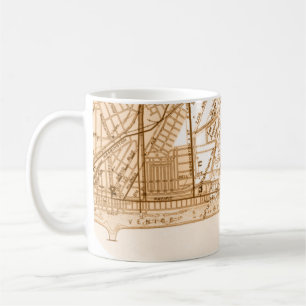 Vintage map of Venice Beach Los Angeles Mug