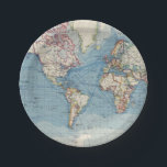 Vintage Map Paper Plates<br><div class="desc">Vintage map paper plates with old world map background. These vintage map paper plates can easily be customized for your event by simply adding the text of your choice in the font style you prefer.</div>