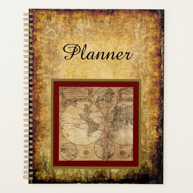 Vintage Map Planner (Front)