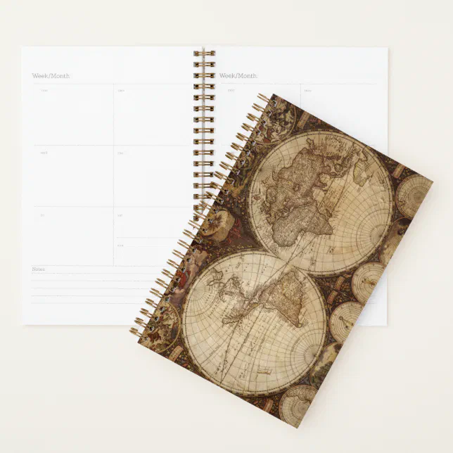 Vintage Map Planner | Zazzle