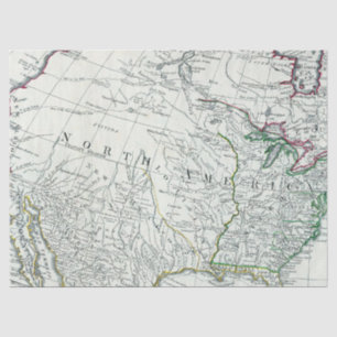 Vintage Map Series Design 11 Tissue Paper