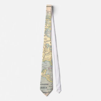 Vintage Map Tie