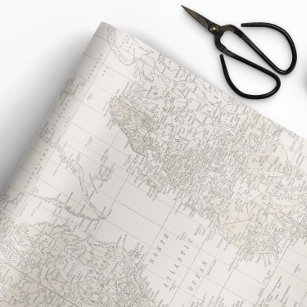 Maps Wrapping Paper