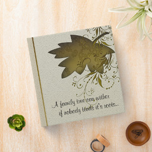 Vintage Maple Leaf Genealogy Binder