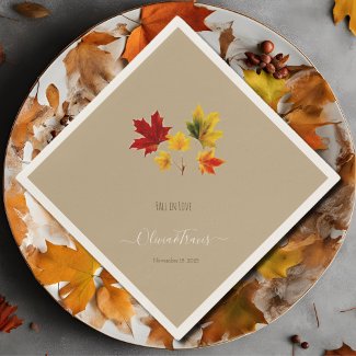 Vintage maple leaves- fall in love