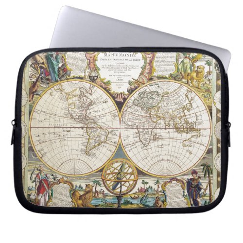 Vintage Maps from around the World Laptop Sleeve