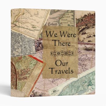 Vintage Maps Travel Album Binder by missprinteditions at Zazzle