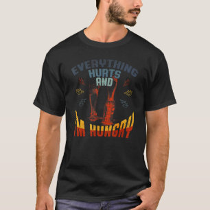 Vintage Marathon Runner Everything Hurts and I'm H T-Shirt