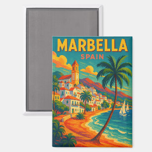Vintage Marbella Spain Costa del Sol Magnet