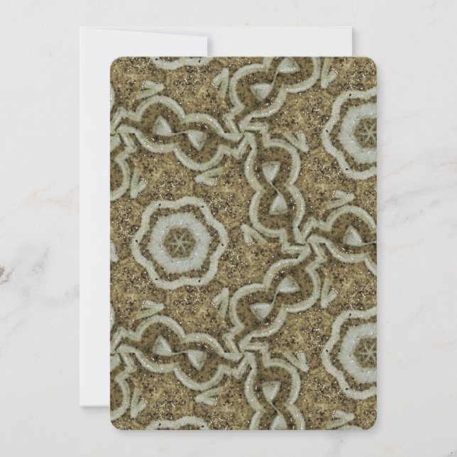 Vintage Marble Texture Wedding Invitation (Front)