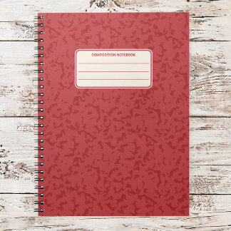 Vintage Marbled Classic Composition Pattern Notebook
