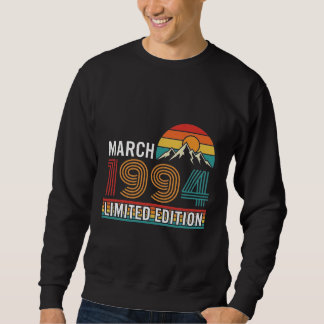 Vintage March 1994 Limited Edition Retro Sunset Sweatshirt
