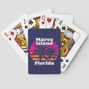 Vintage Marco Island Beach Florida Poker Cards