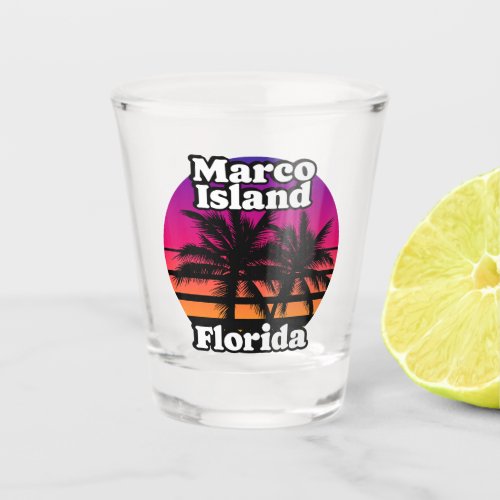 Vintage Marco Island Beach Florida Shot Glass
