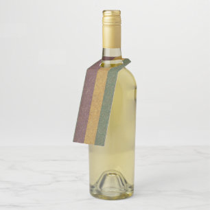 Vintage Mardi Gras striped Bottle Hanger Tag