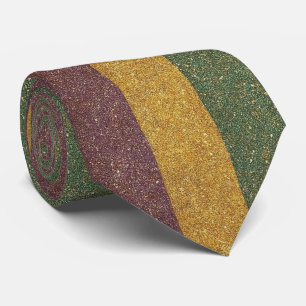 Vintage Mardi Gras striped Neck Tie