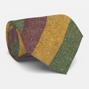 Vintage Mardi Gras striped Neck Tie