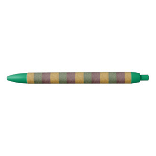 Vintage Mardi Gras striped Pen