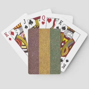 Vintage Mardi Gras striped Poker Cards