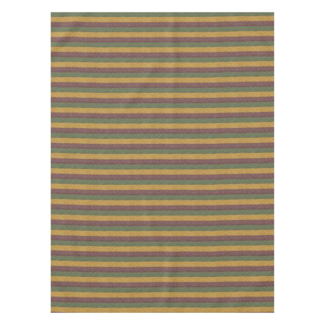 Vintage Mardi Gras striped Tablecloth (Front)