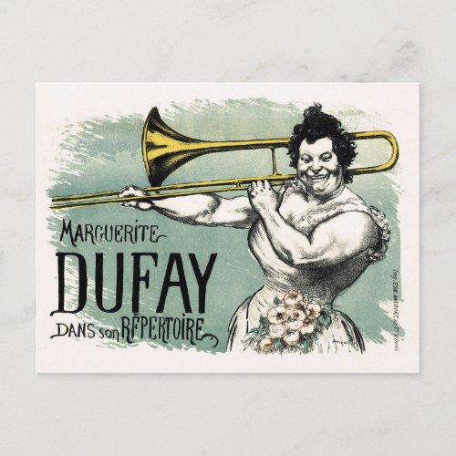Vintage Marguerite Dufay Trombone Postcard