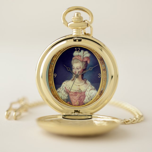 Vintage Marie Antoinette Pocket Watch (Inside)