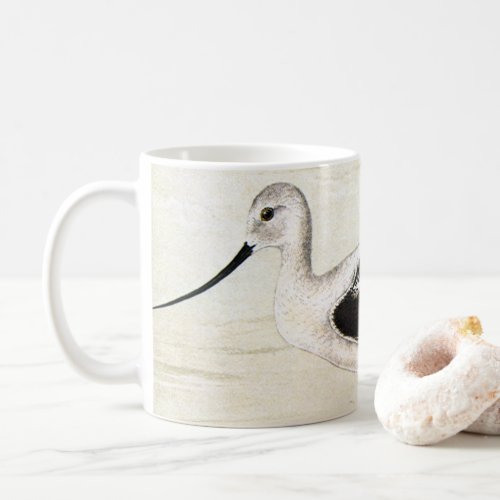 Vintage Marine Life Shorebirds Avocet Birds Mug