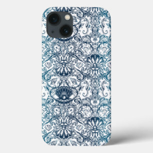 Vintage Marine Pattern iPhone 13 Case
