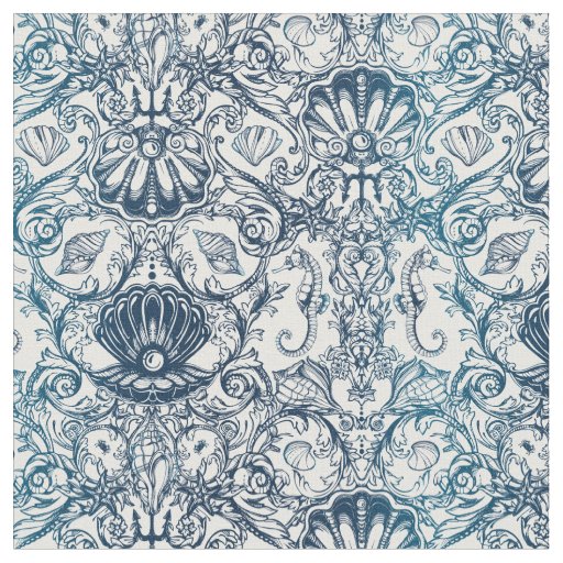 Vintage Marine Pattern Fabric