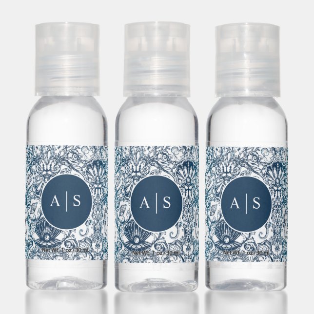 Vintage Marine Pattern Hand Sanitizer (Set)